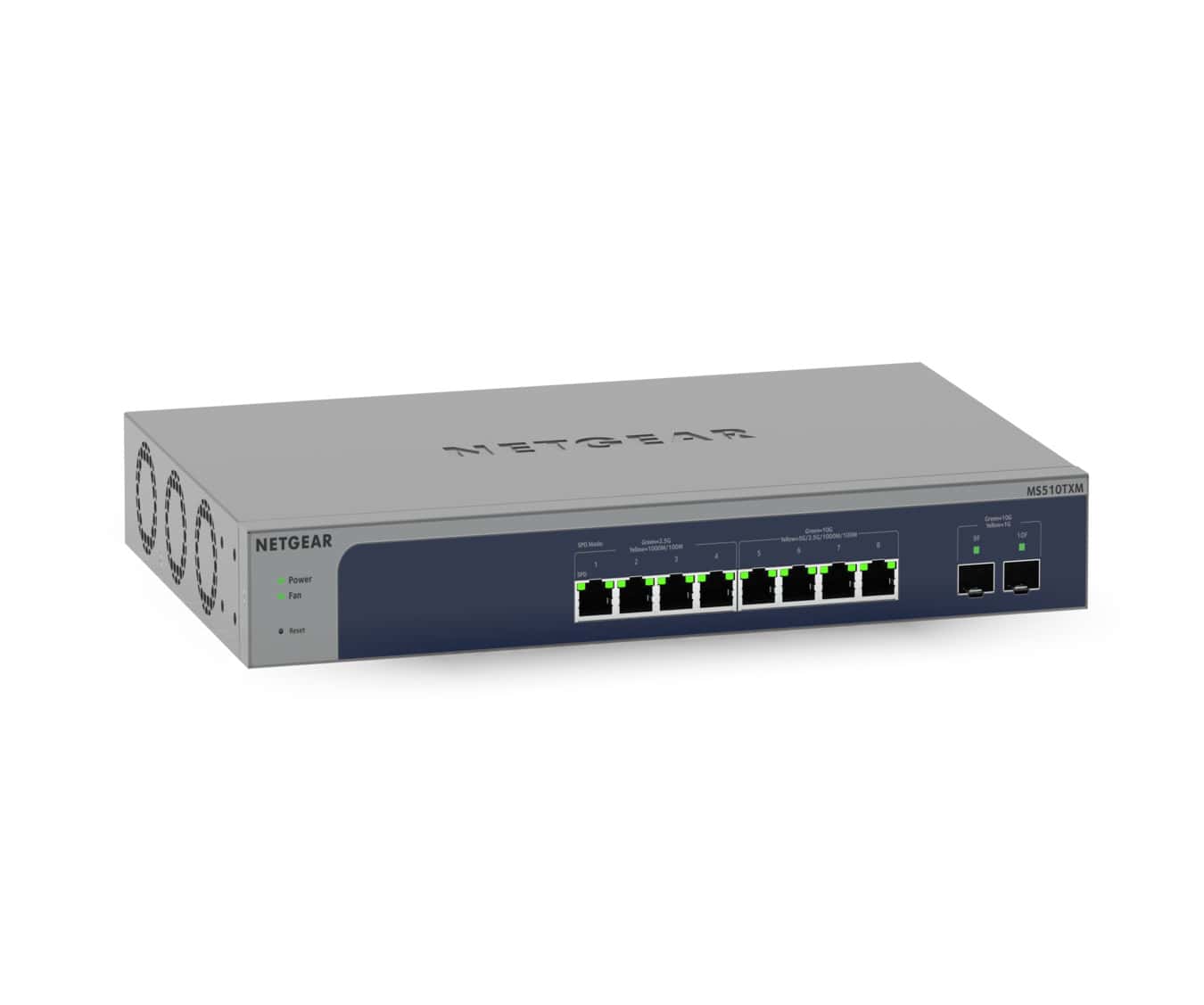 NETGEAR MS510TXM netwerk-switch Managed L2/L3/L4 10G Ethernet (100/1000/10000) Grijs, Blauw (MS510TXM-100EUS) thumbnail