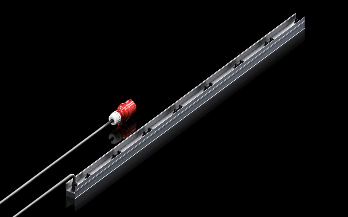 Rittal Stromschiene PSM 2000mm, 1fach 3Phasen 16A Kabel 3M (7856005) thumbnail