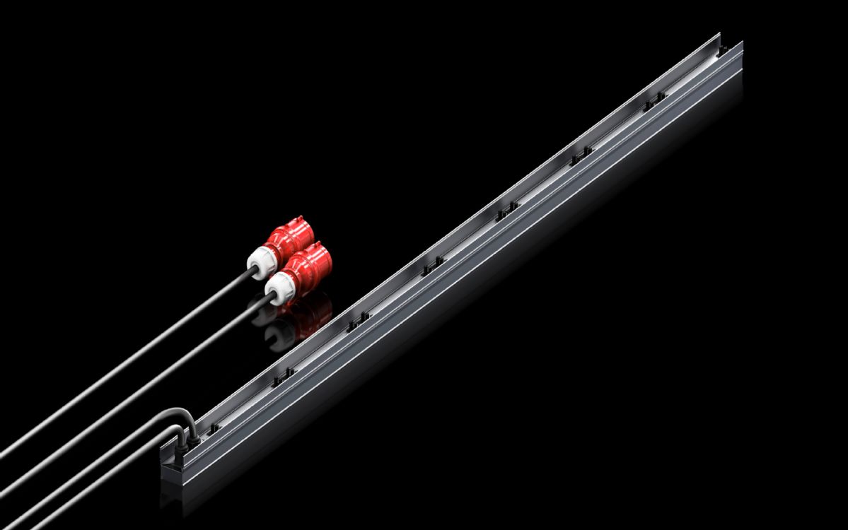 Rittal Stromschiene PSM 2000mm, 2fach 3Phasen 16A Kabel 3M (7856006) thumbnail