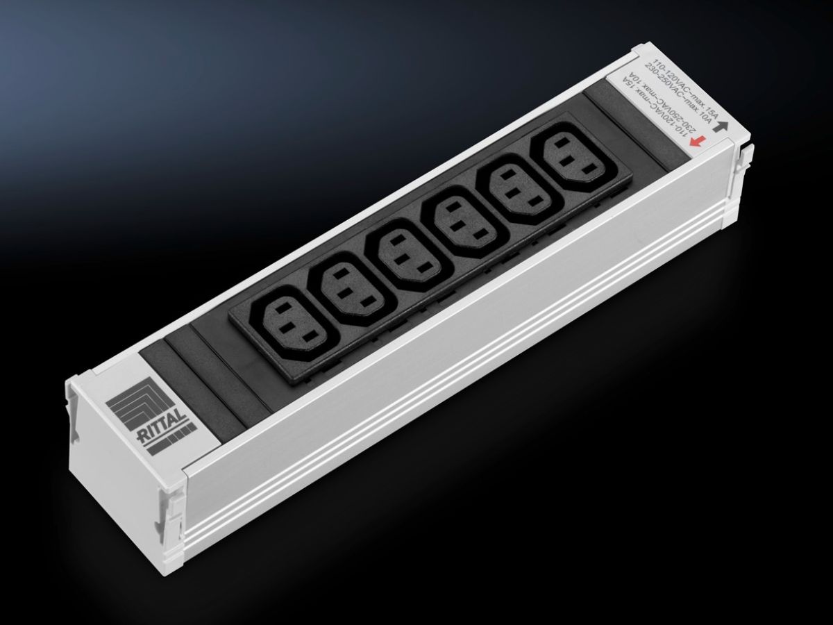 Rittal Einsteckmodul PSM 6x C13 schwarz (7856080) thumbnail