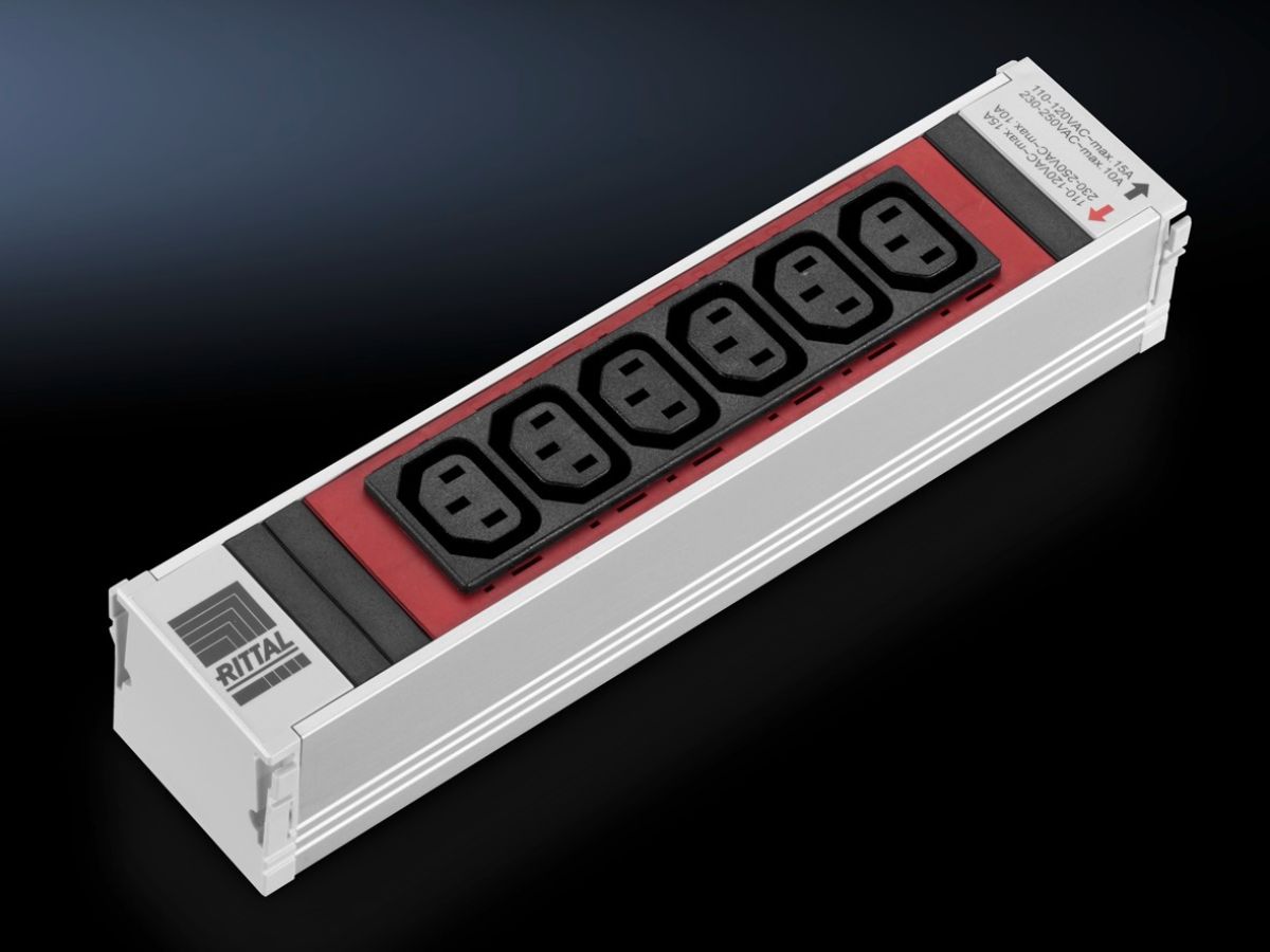 Rittal Einsteckmodul PSM 6x C13 rot (7856082) thumbnail