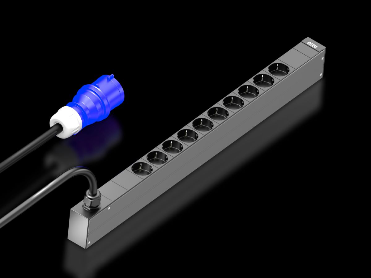 Rittal PDU basic 16A/1P CEE 10xCEE7/3 Schuko (7979111) thumbnail