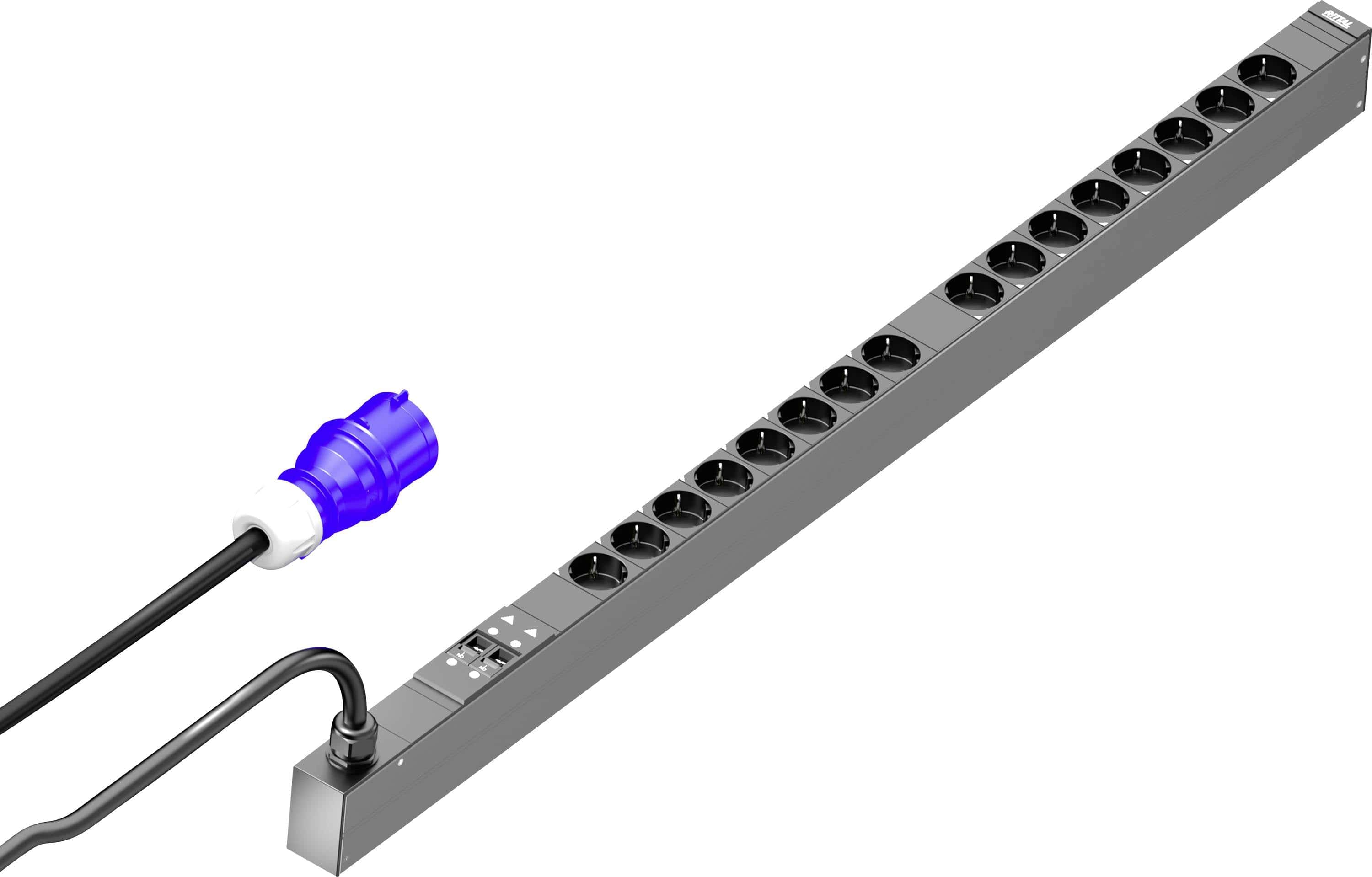 Rittal PDU basic 32A/1P CEE 16xCEE7/3 Schuko (7979114) thumbnail