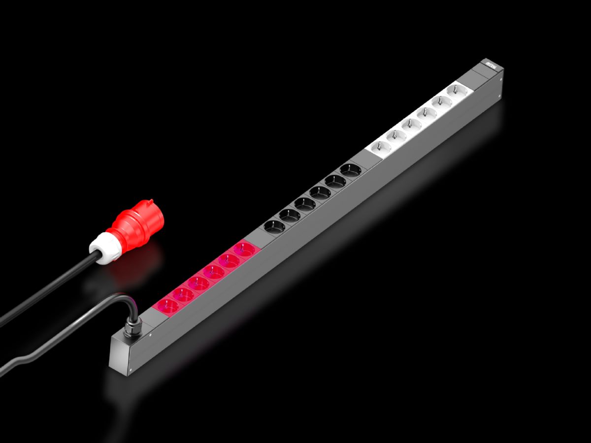 Rittal PDU basic 16A/3P CEE 18xCEE7/3 Schuko (7979133) thumbnail