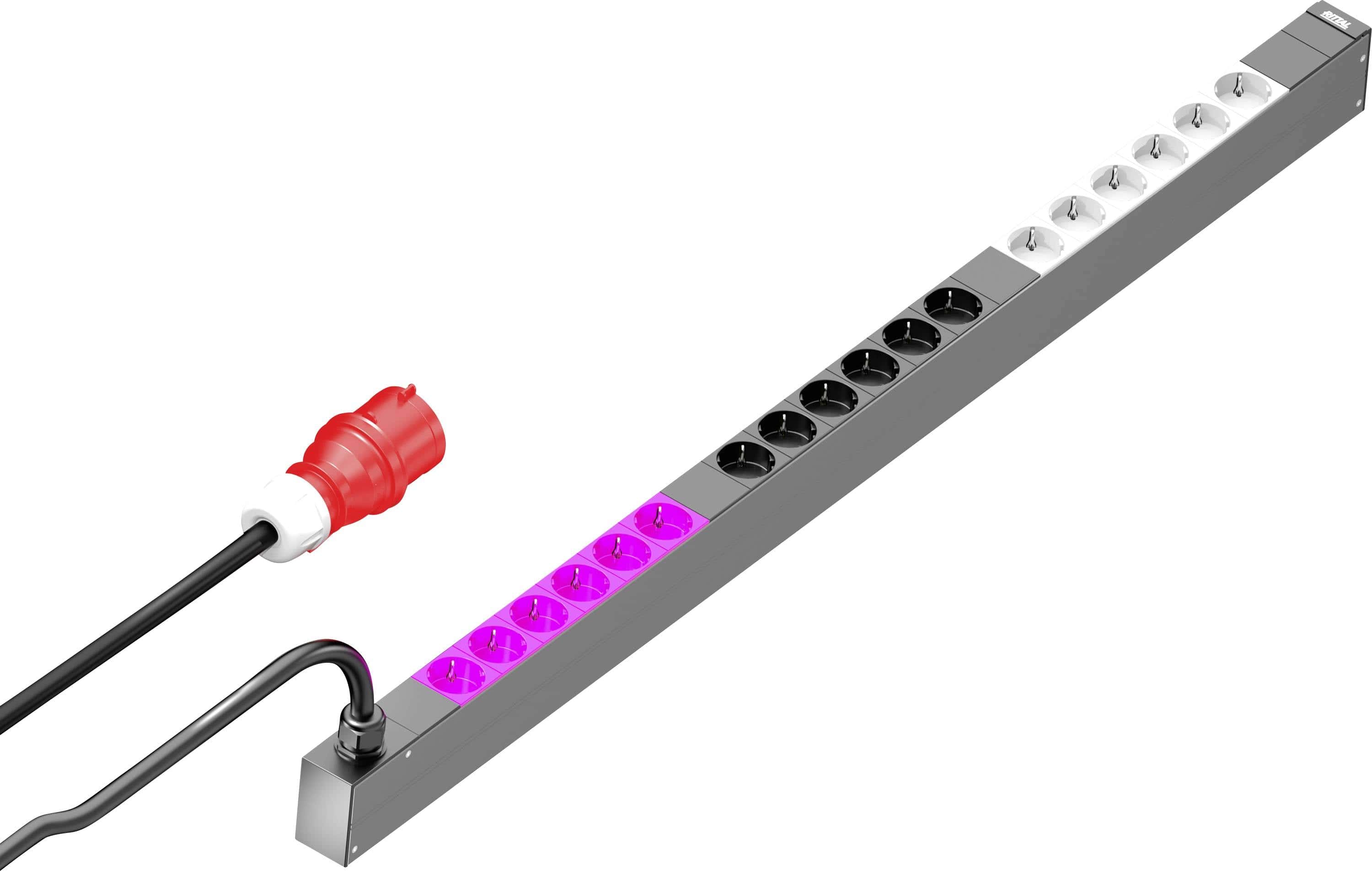 Rittal PDU Basic 18xC13 3xC19 6xSchuko 400V/16A (7979175) thumbnail