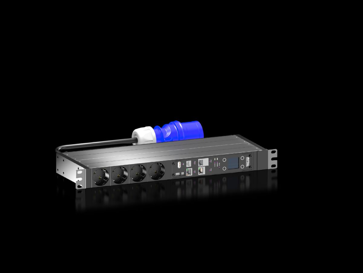 Rittal PDU metered, 16A/230V, 1~, CEE 7/3: 4 x Schuko (7979203) thumbnail