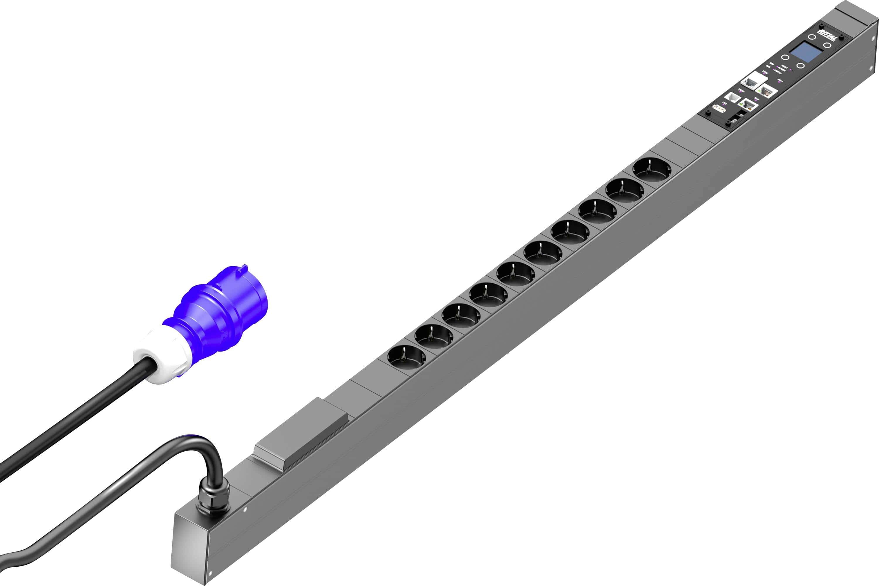 Rittal PDU metered 16A/1P CEE 10xCEE 7/3 Schuko (7979211) thumbnail