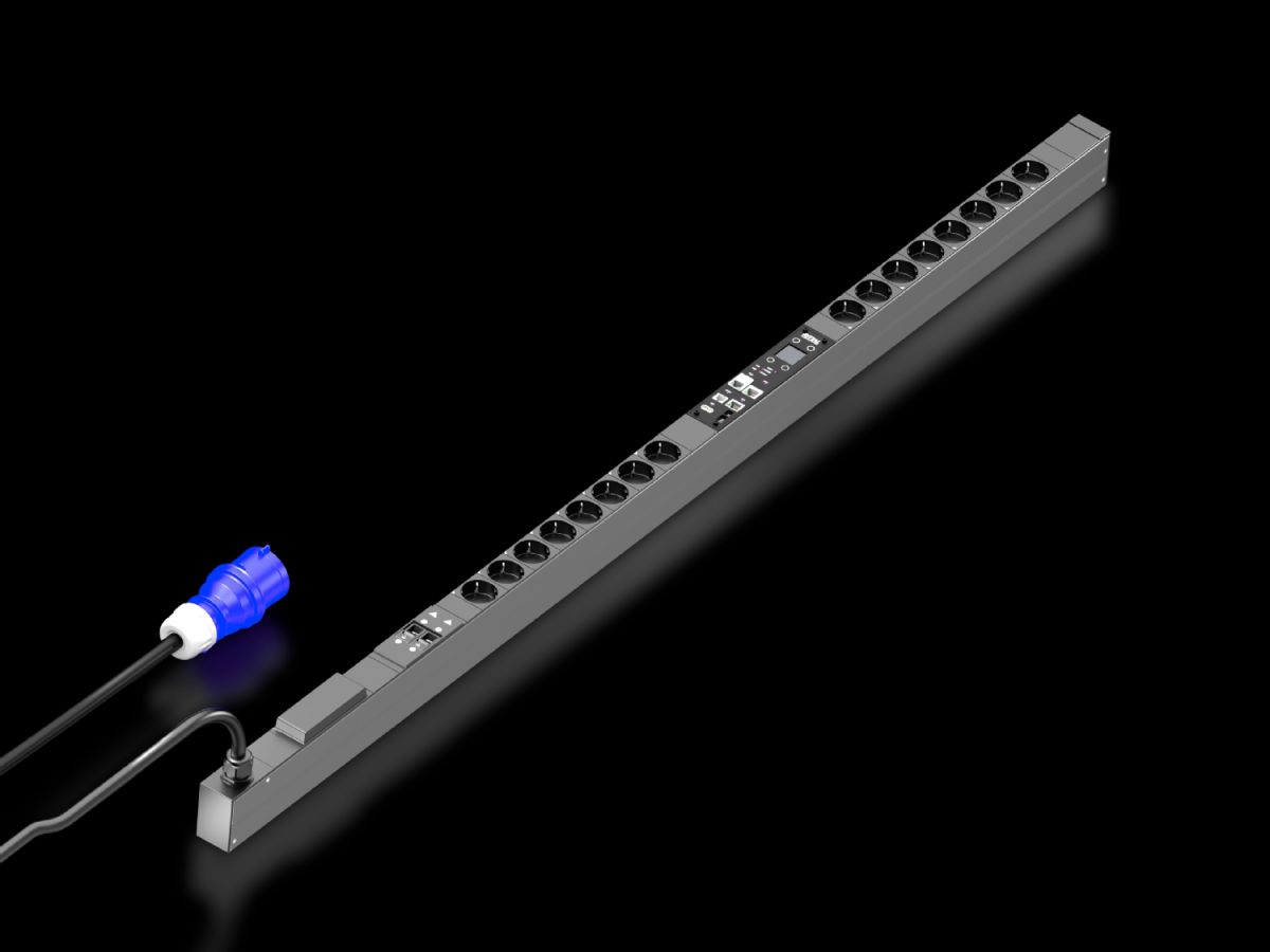 Rittal PDU metered, 32A/230V, 1~, CEE7/3: 16 x Schuko (7979214) thumbnail