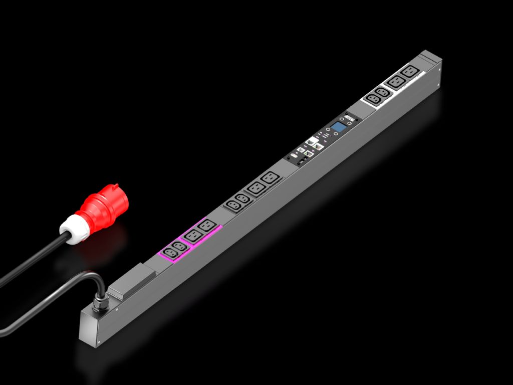 Rittal PDU metered, 16A/400V, 3~, 6 x C13 + 6 x C19 (7979232) thumbnail