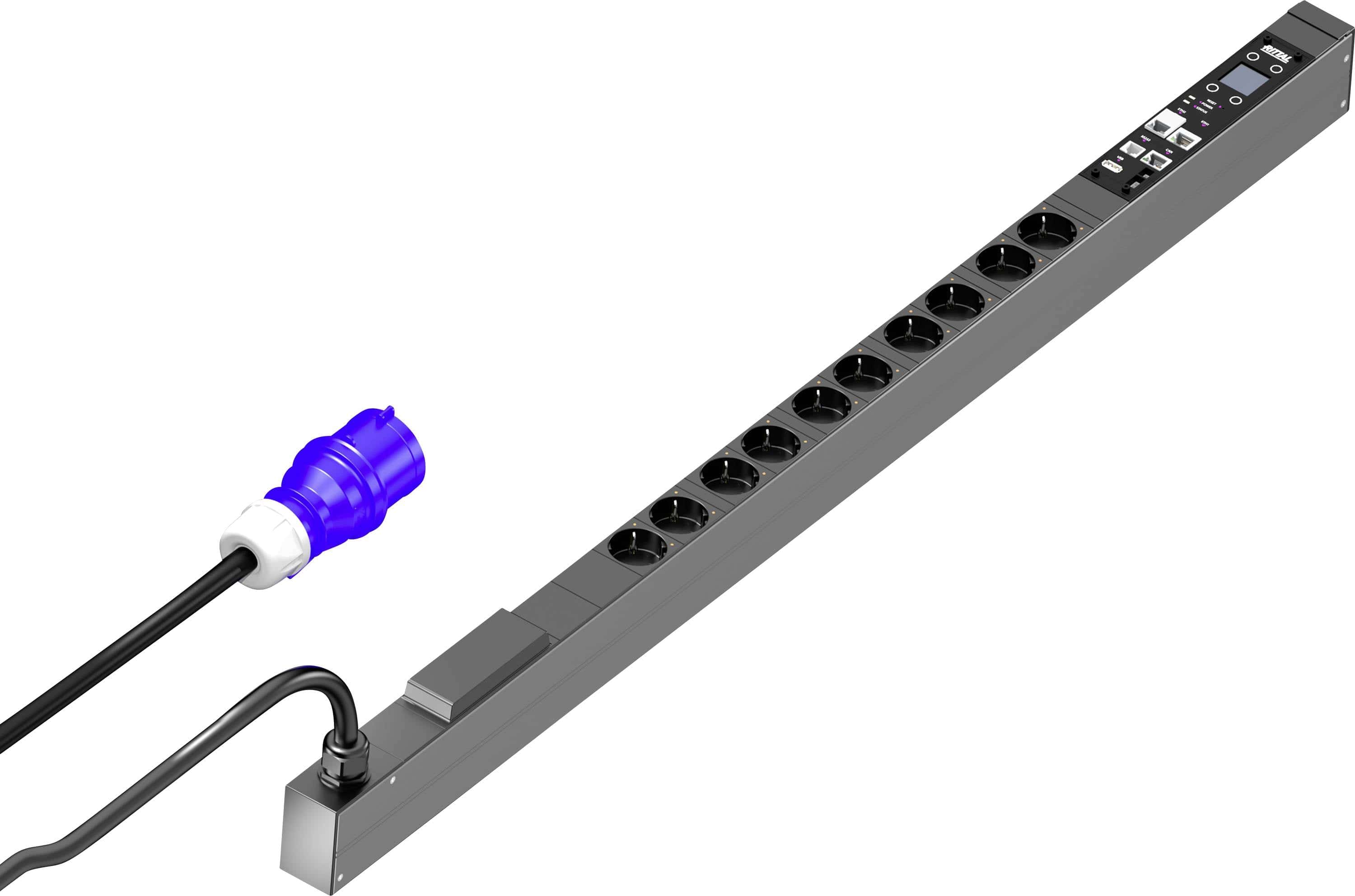 Rittal PDU switched, 16A/230V, 1~, CEE7/3: 10 x Schuko (7979311) thumbnail