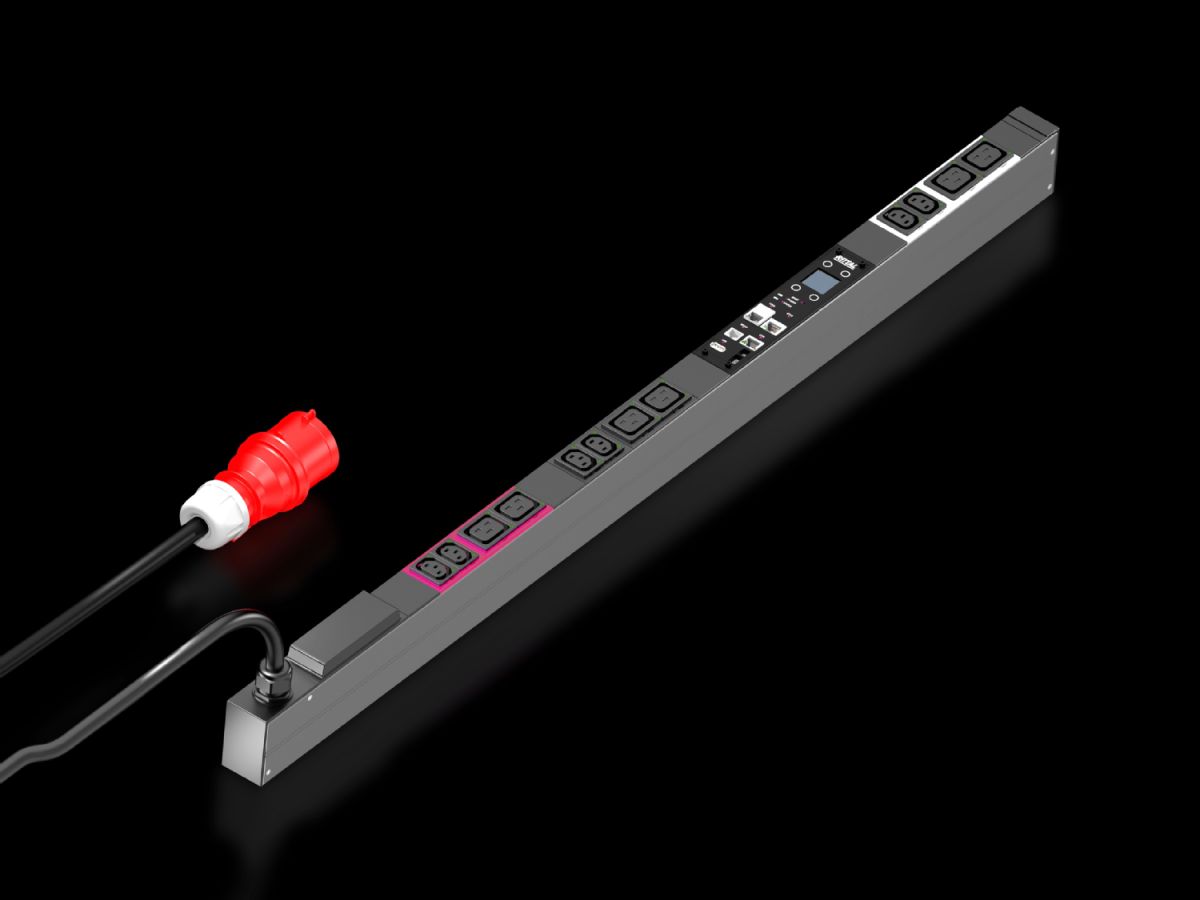Rittal PDU metered plus, 16A/400V, 3~, 6 x C13 + 6 x C19 (7979532) thumbnail