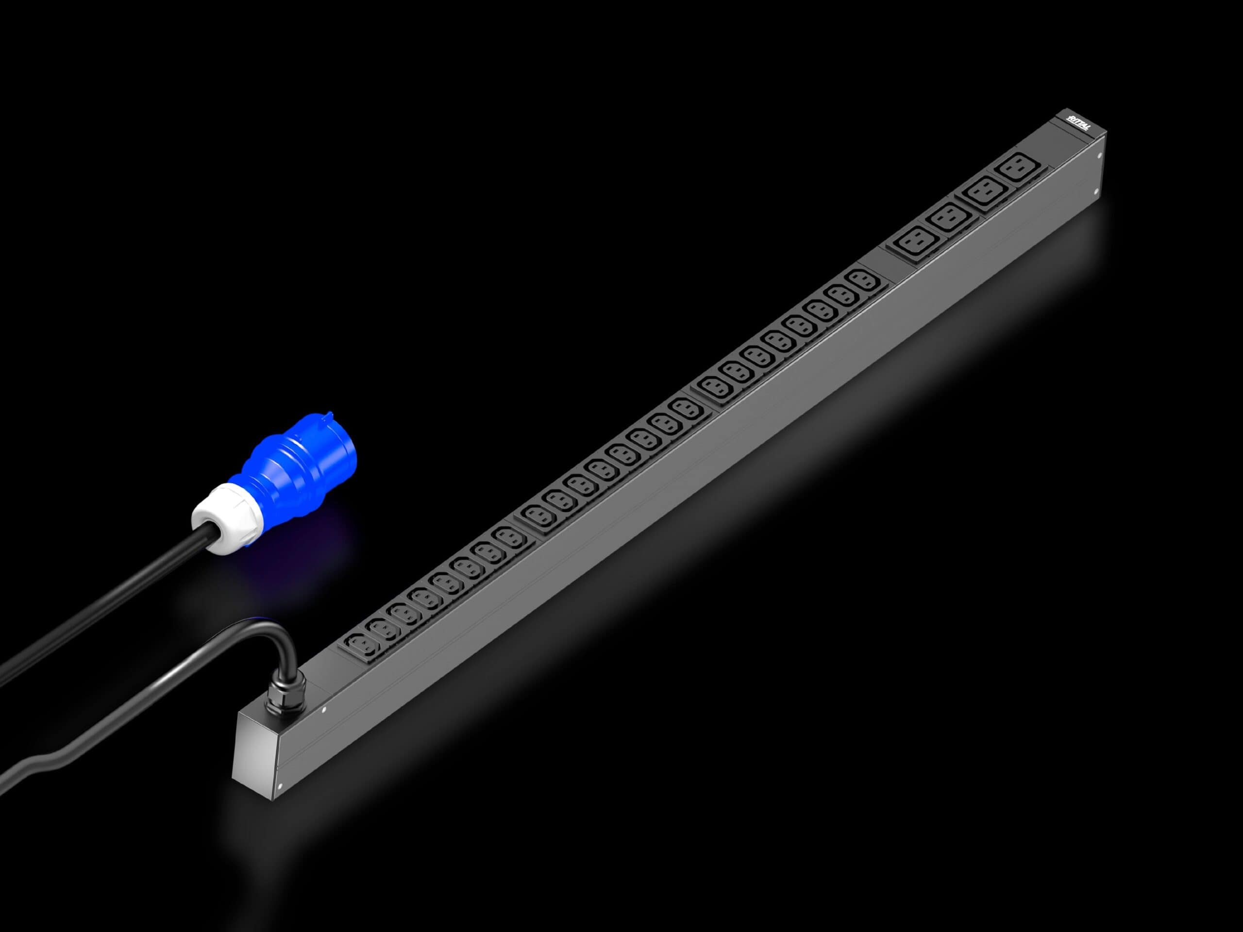 Rittal PDU basic UK 13A/230V, 1~, UK Plug 12x BS1363 (7979812) thumbnail