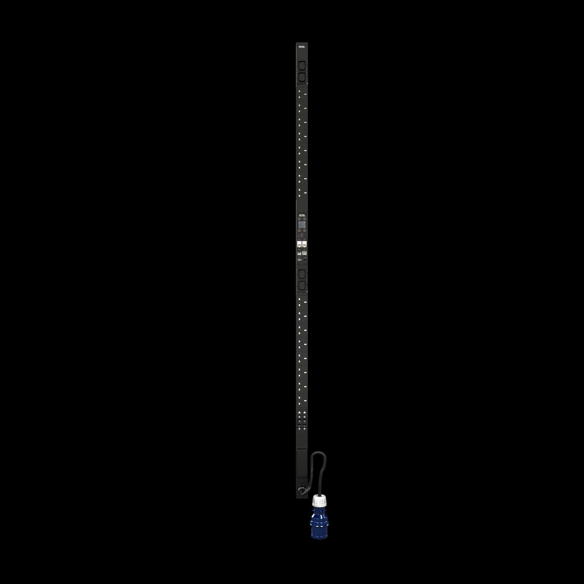 Rittal PDU basic UK 16A/230V, 1~, UK CEE 16x BS1363, IEC 60 (7979822) thumbnail