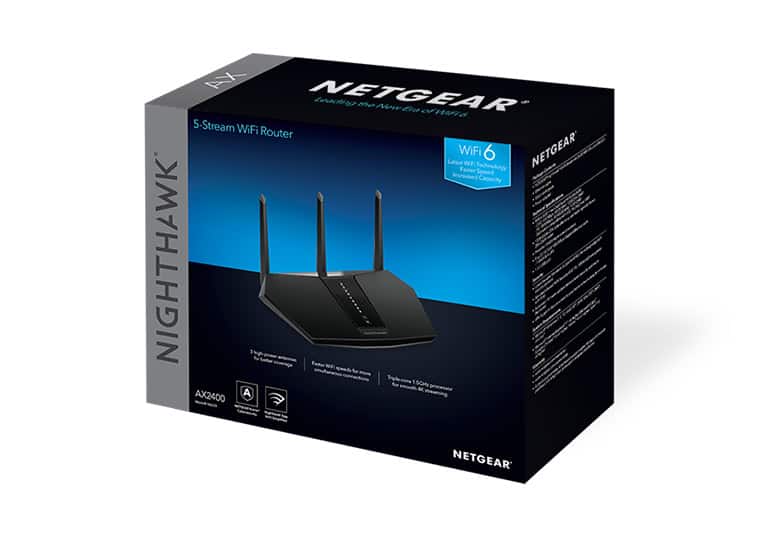 NETGEAR Nighthawk AX/5-Stream AX2400 WiFi 6 Router (RAX30) (RAX30-100EUS) thumbnail