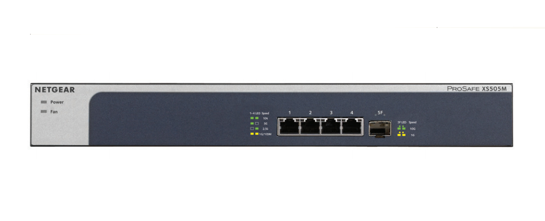 NETGEAR XS505M Unmanaged 10G Ethernet (100/1000/10000) Grijs, Zilver (XS505M-100EUS) thumbnail