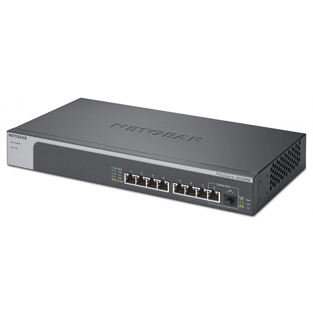 NETGEAR 8PT 10G/MULTIGIGABIT UNMANAGED SWCH (XS508M-100EUS) thumbnail