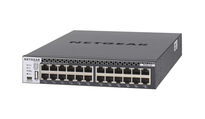 NETGEAR M4300-24X Managed L3 10G Ethernet (100/1000/10000) 1U Zwart (XSM4324CS-100NES) thumbnail