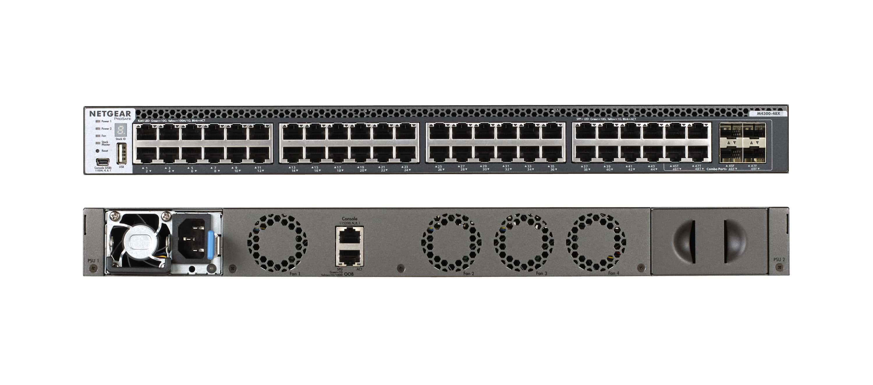 NETGEAR M4300-48X/US/EME Managed 10G Ethernet (100/1000/10000) 1U Grijs (XSM4348CS-100NES) thumbnail