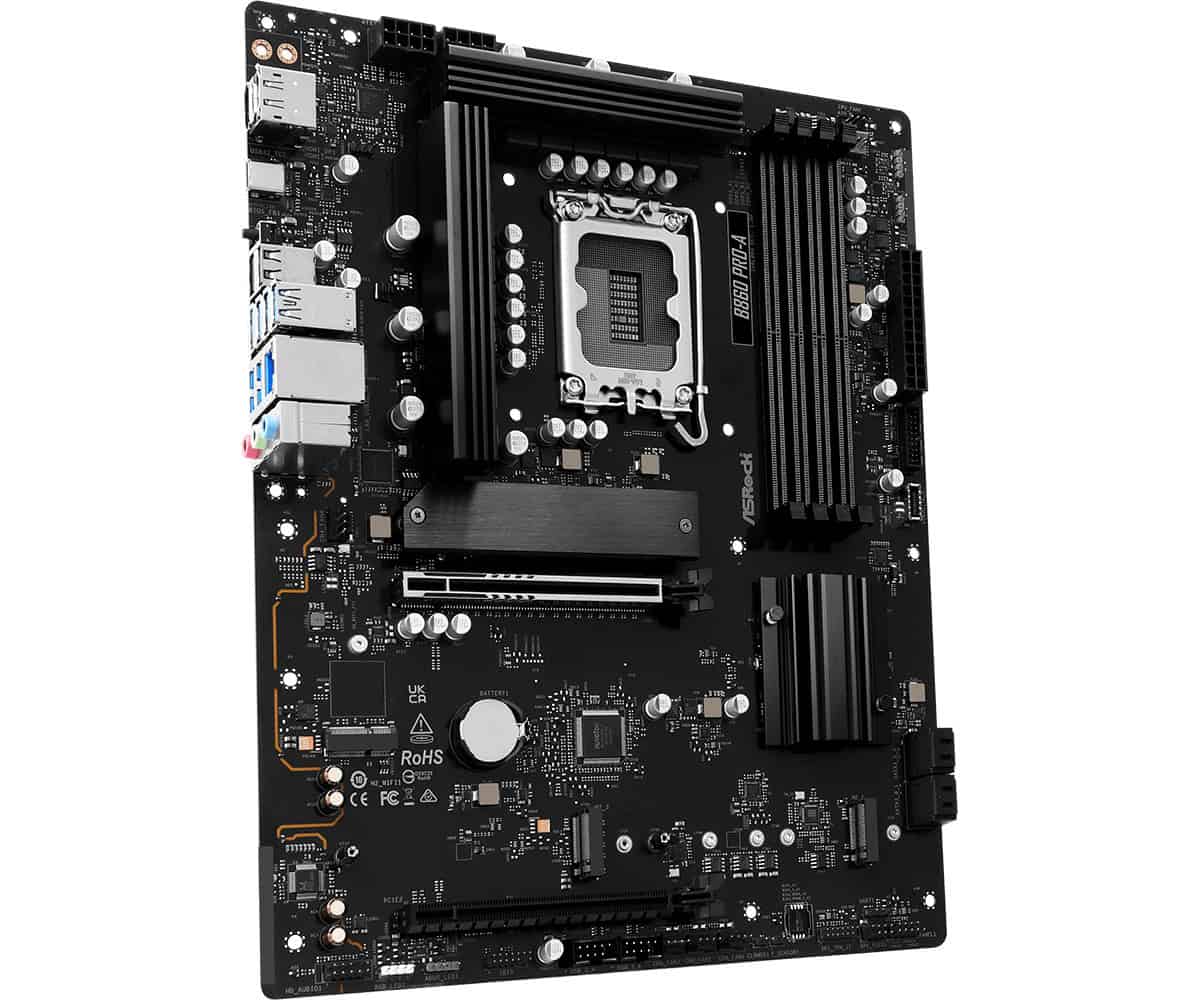 ASRock MB ASRock Intel 1851 B860 Pro-A (90-MXBRN-A0UAYZ) thumbnail