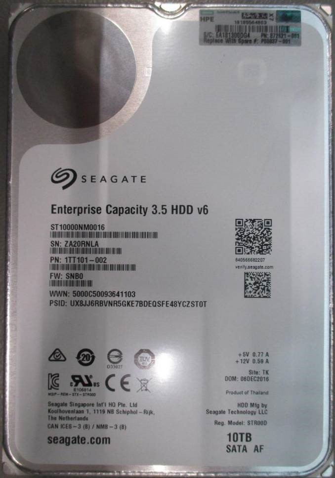 HP SPS-DRV HDD 10TB 6G 7.2K LFF SATA MDL (P00037-001) thumbnail
