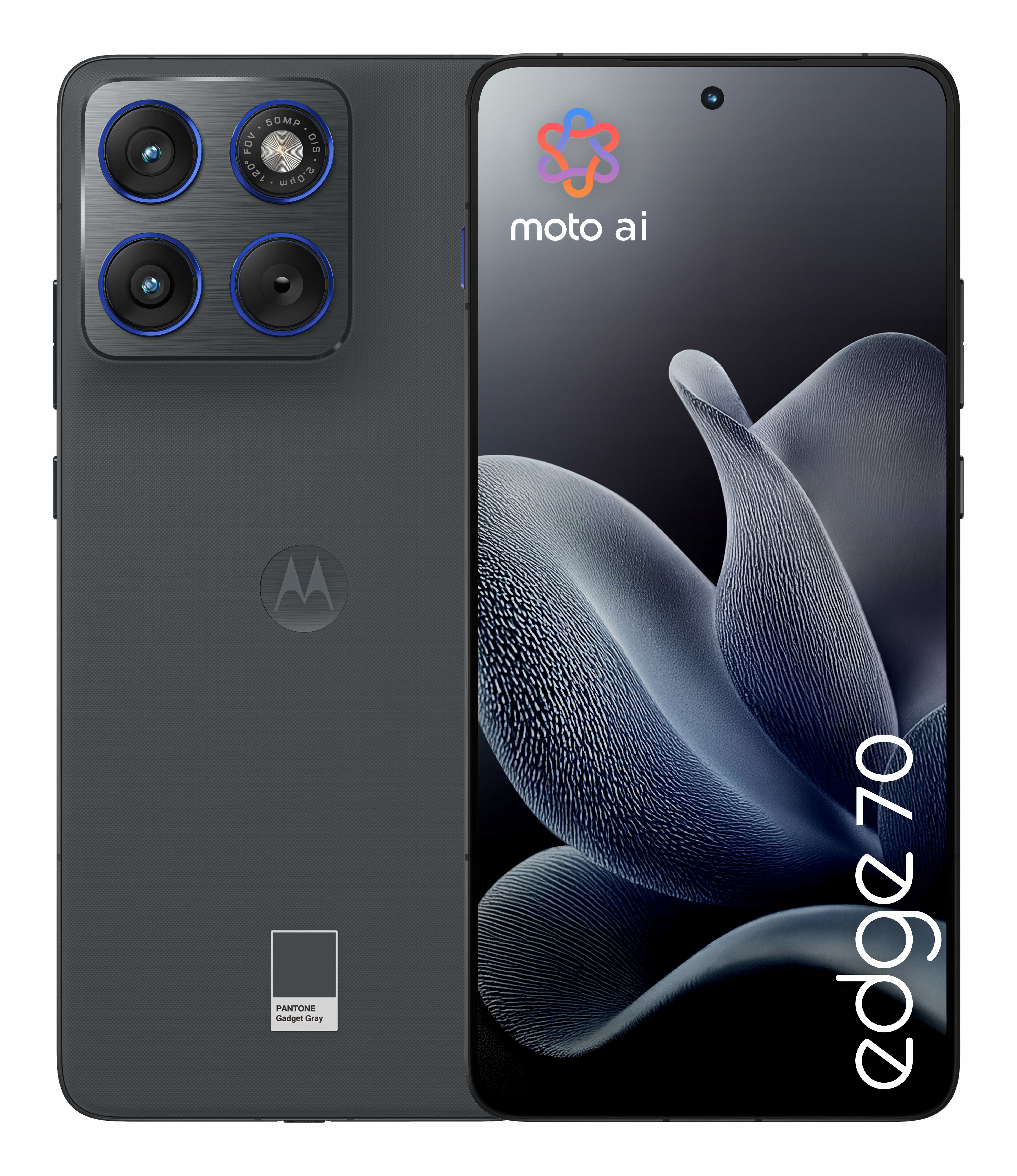 Motorola edge 70 17 cm (6.7) Dual SIM Android 16.0 5G USB Type-C 12 GB 512 GB 4800 mAh Grijs (PBA50001SE) thumbnail