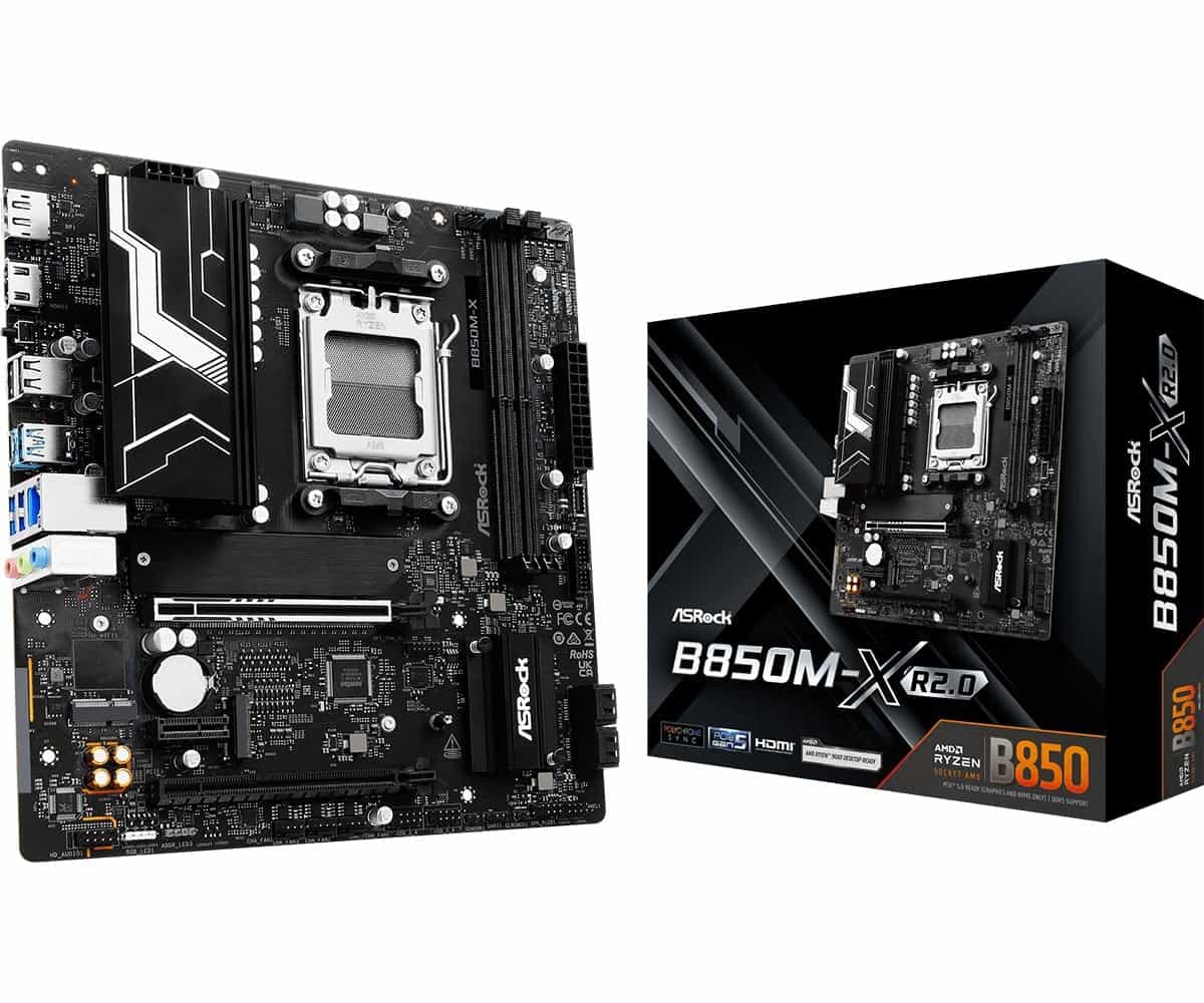 ASRock B850M-X R2.0 Mainboard (90-MXBSG0-A0UAYZ) thumbnail