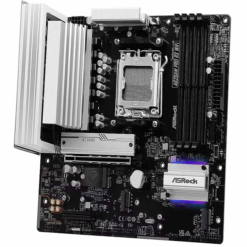 ASRock A620AM Pro RS WiFi Mainboard (90-MXBSW0-A0UAYZ) thumbnail