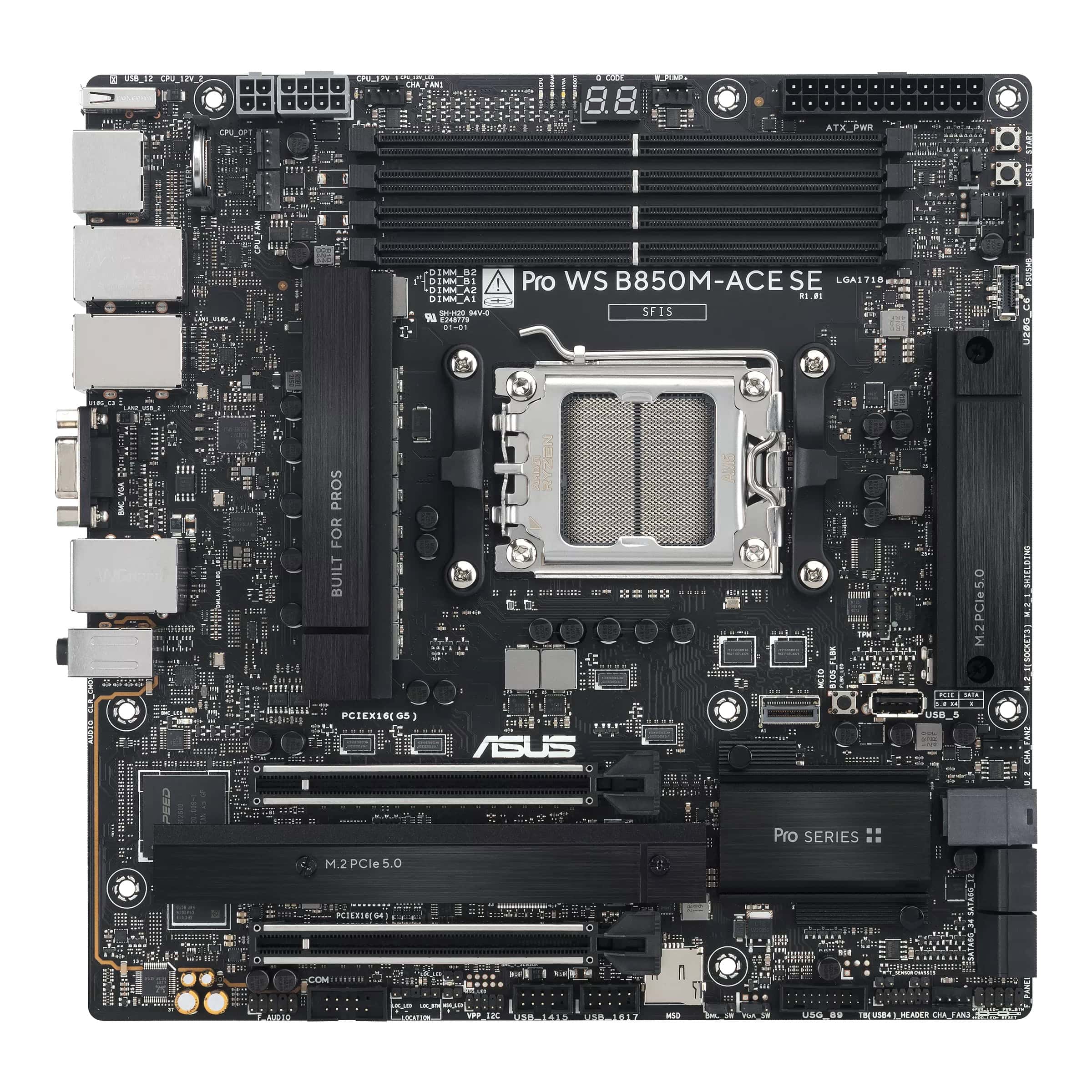 ASUS PRO WS B850M-ACE SE AMD B850 Socket AM5 micro ATX (90MB1MN0-M0EAY0) thumbnail