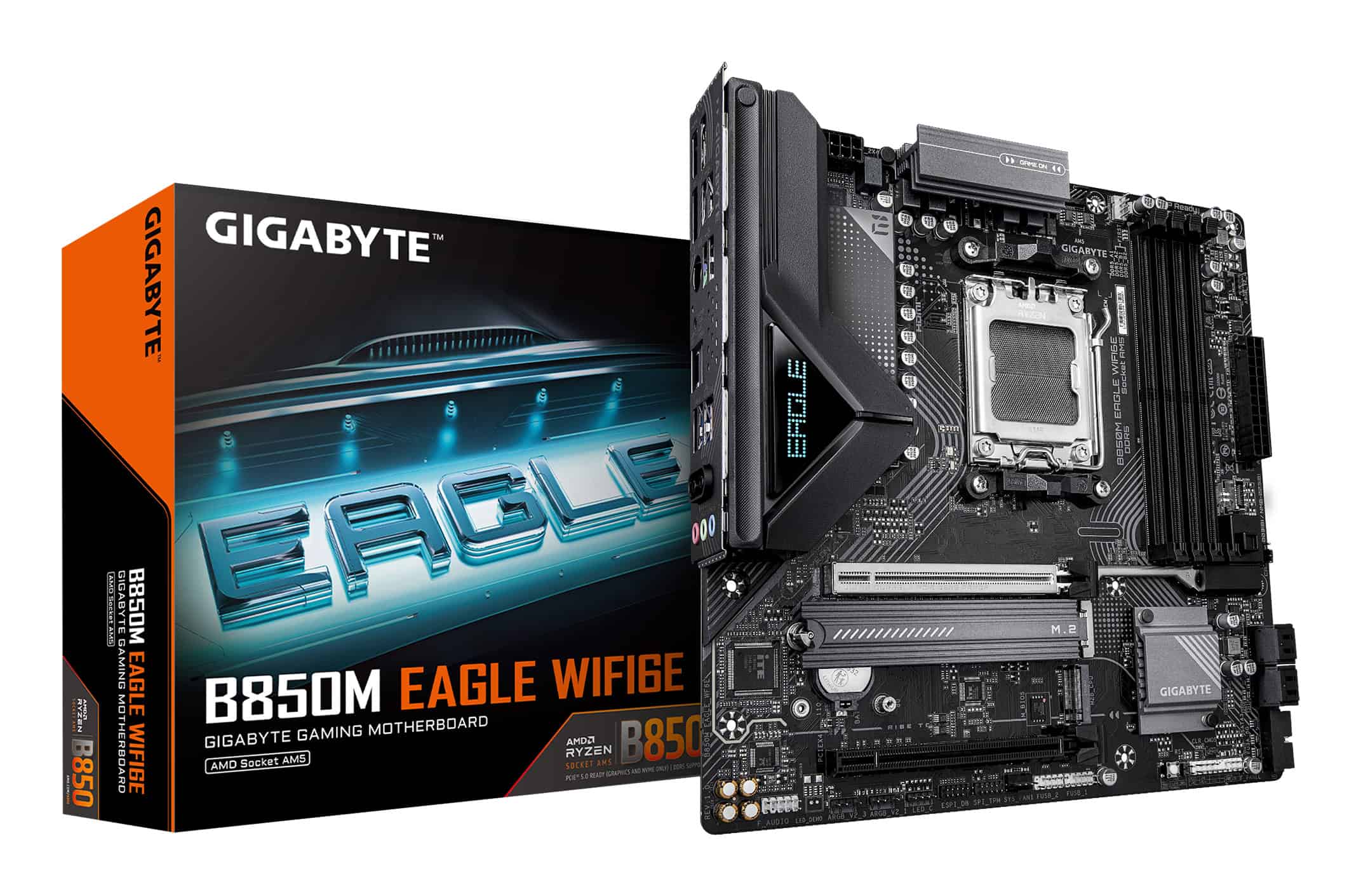 GIGABYTE B850M EAGLE WIFI6E AMD B850 Socket AM5 micro ATX (B850M EAGLE WF6E) thumbnail