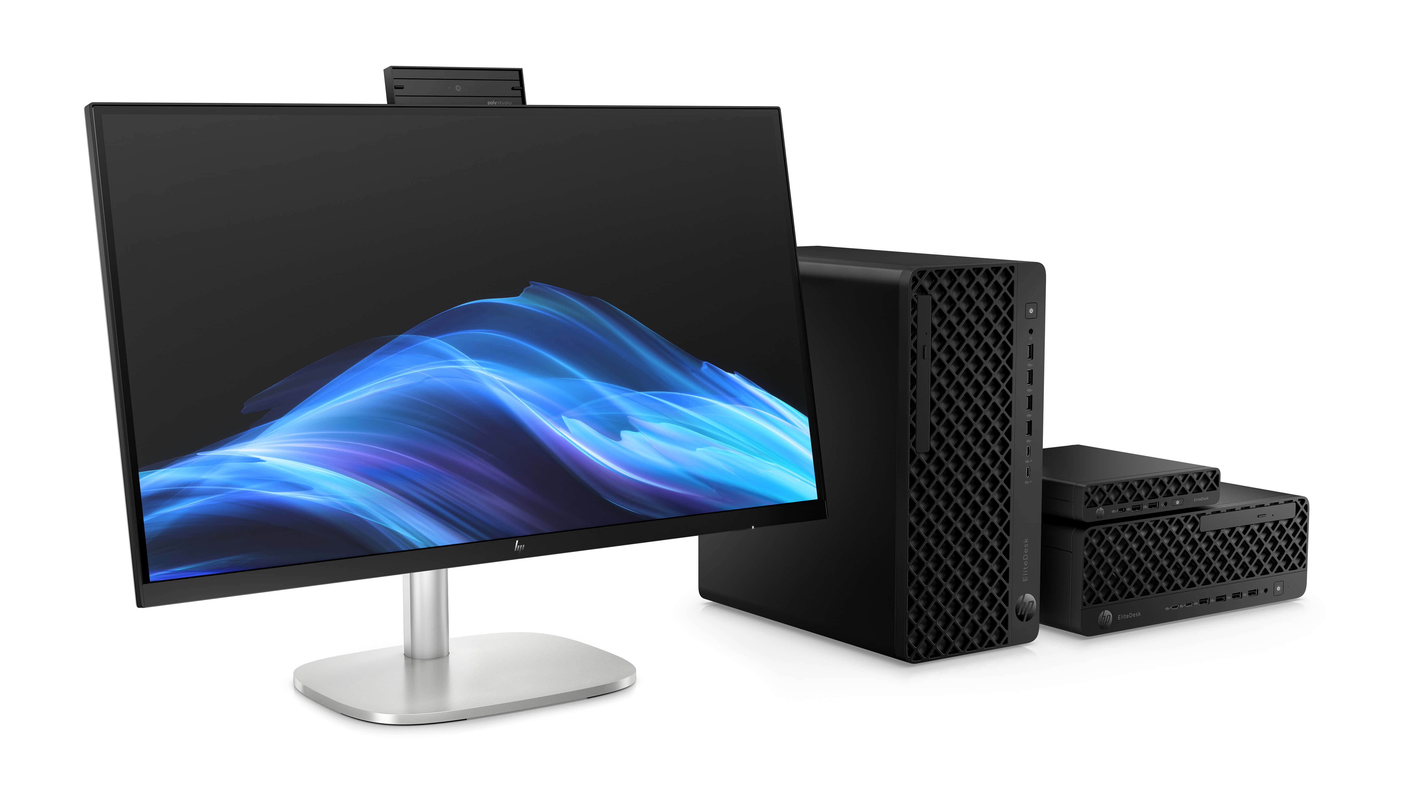 HP EliteStudio 8 G1i AI PC Wolf Pro Security Edition Intel Core Ultra 5 235 68,6 cm (27") 2560 x 1440 Pixels Touchscreen Alles-in-één-pc 16 GB DDR5-SDRAM 512 GB SSD Windows 11 Pro Wi-Fi 7 (802.11be) Zilver (A55R5ET#ABH) thumbnail