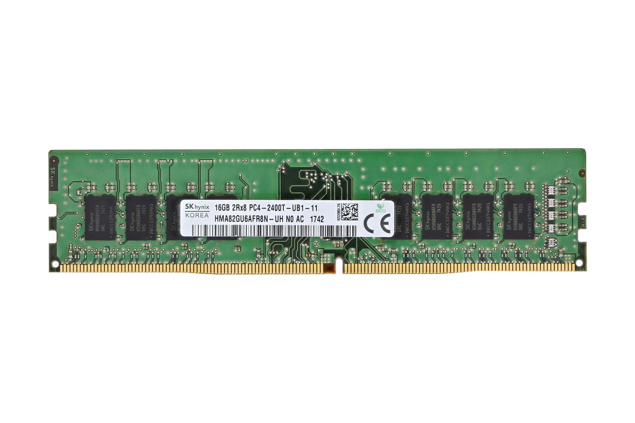 HYNIX 16GB (1*16GB) 2RX8 PC4-19200T-U DDR4-2400MHZ 1.2V UDIMM (HMA82GU6AFR8N-UH) thumbnail