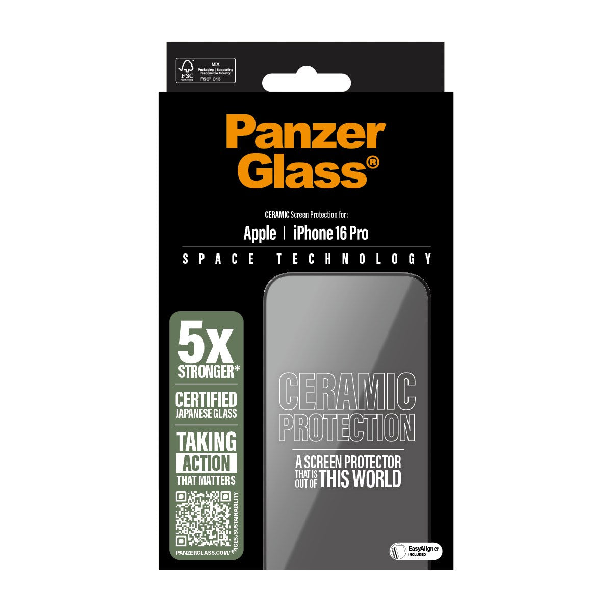 PanzerGlass Ceramic iPhone 16 Pro UWF (2854) thumbnail