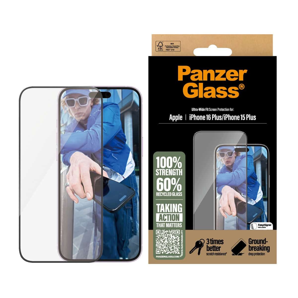 PanzerGlass PG Scrn iPhone 16 6.7Inch UWF (2863) thumbnail