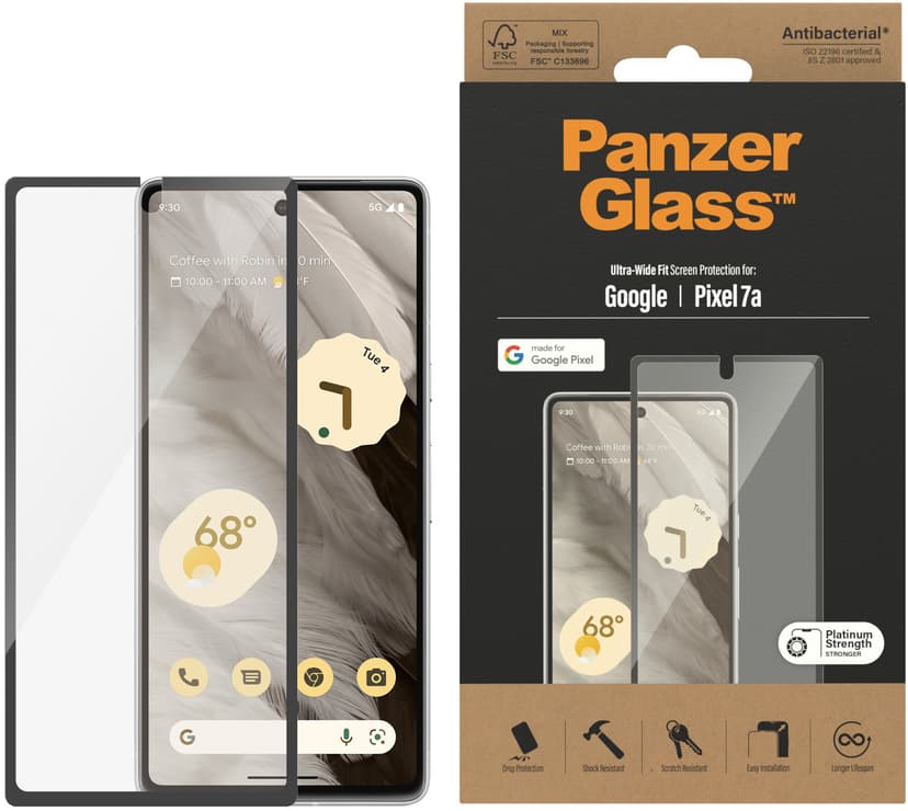 PanzerGlass Screen Protector Google Pixel 7a Ultra Wide Fit (4776) thumbnail