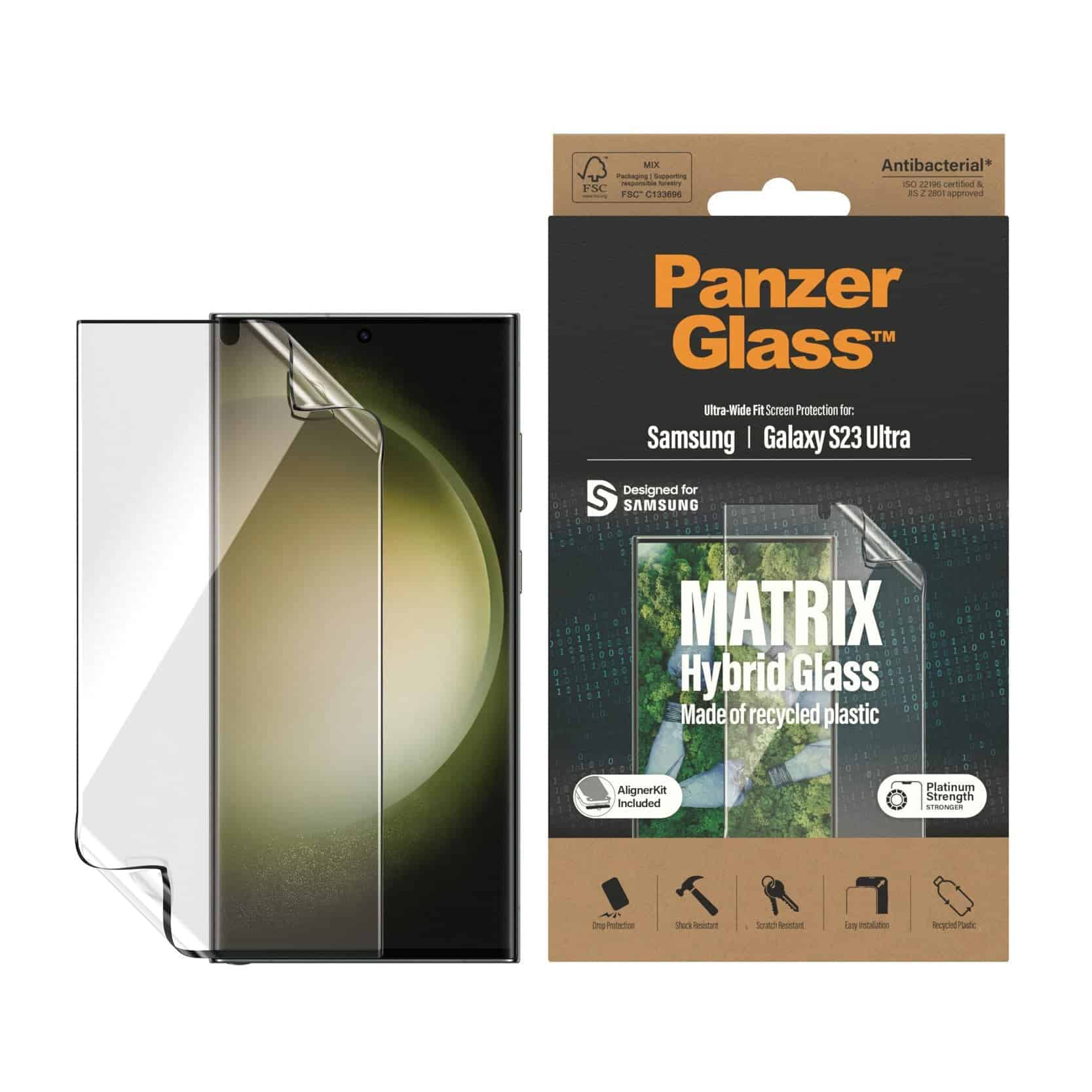 PanzerGlass MATRIX Galaxy S23 Ultra UWF PET-Film AB wA (7320) thumbnail