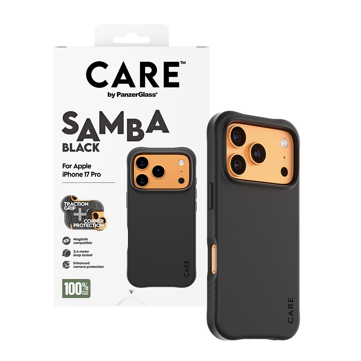 PanzerGlass PG CARE Apple iPh17 Pro MgSf Sam Bl (CR37427) thumbnail