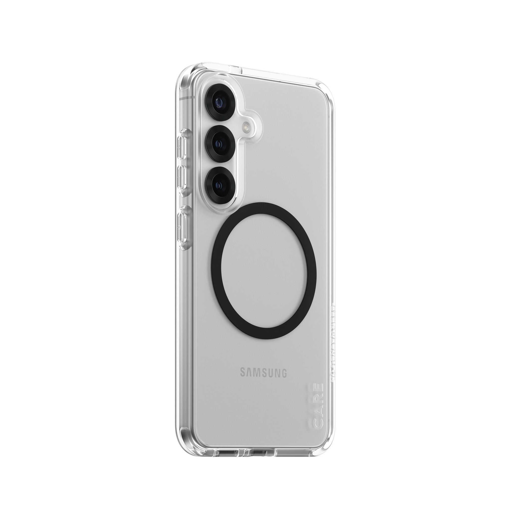 PanzerGlass CARE Flagship Case Clear w. Black QI Compatible Galaxy S25 (CRRFUBQG38388) thumbnail