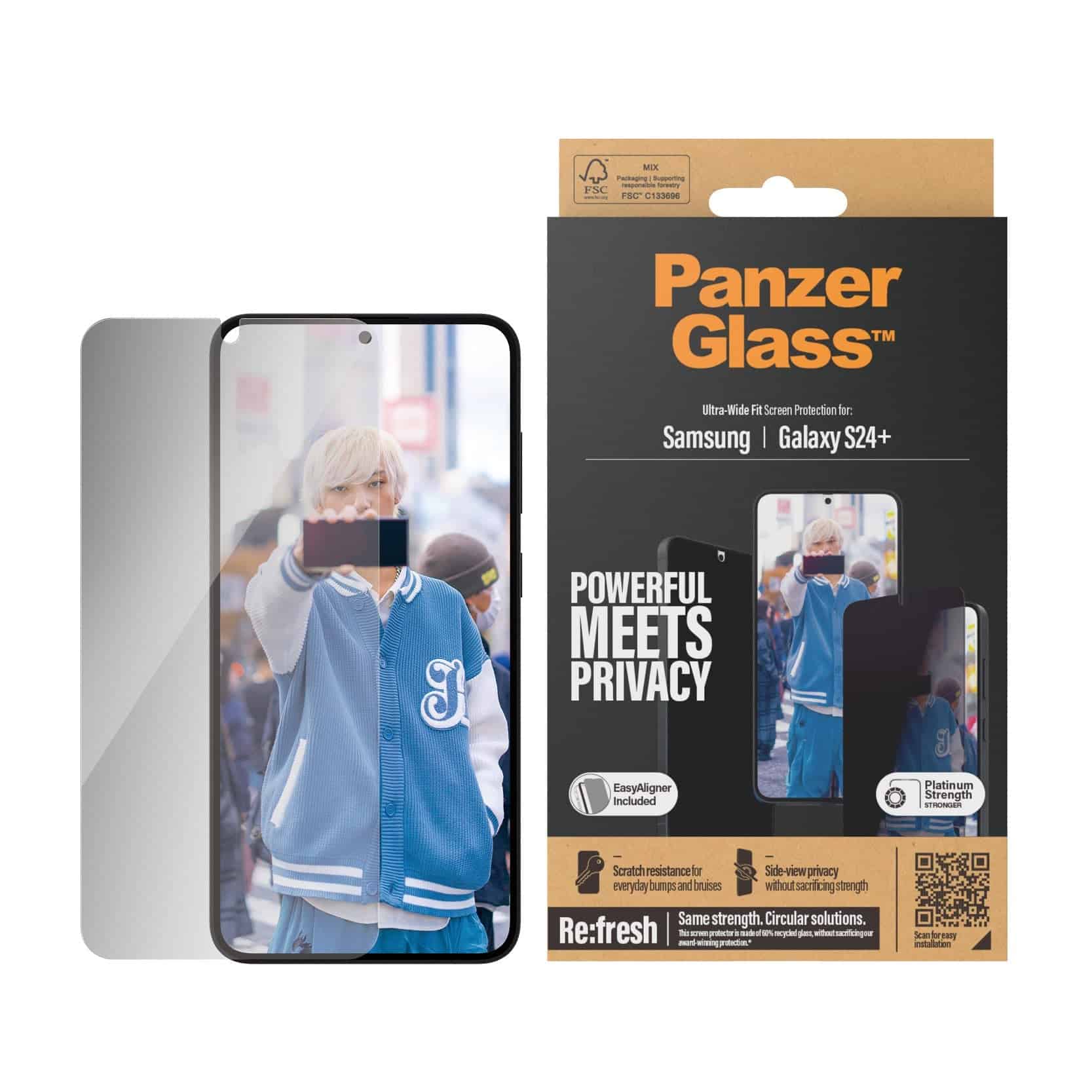 PanzerGlass Privacy Samsung Galaxy S24 Plus. UWF (wA) (P7351) thumbnail