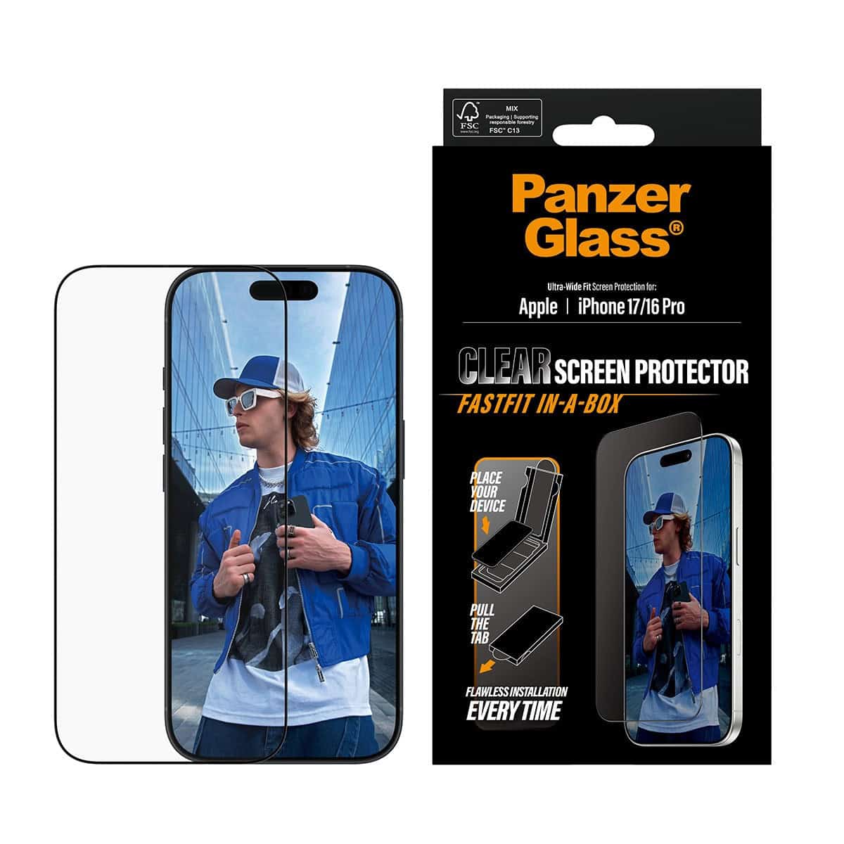 PanzerGlass PG Scrn iPhone 17 UWF FF in a box (PG48418) thumbnail