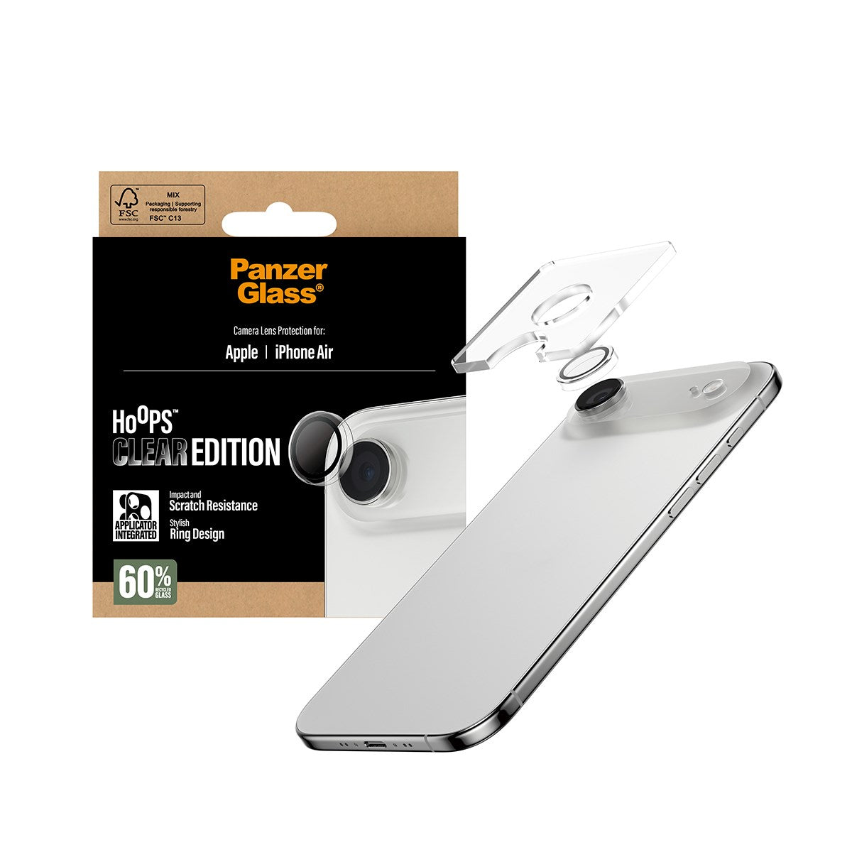 PanzerGlass Hoops clear Lens Protector iPhone Air (PG52773) thumbnail