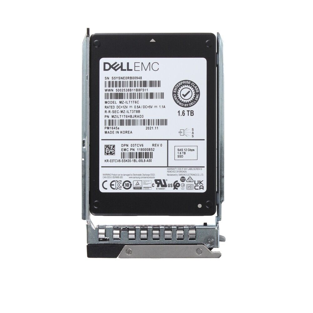 Dell SSDR,1.6T,IS12,2.5,M,P45A,EC (3TCV6-RFB) thumbnail