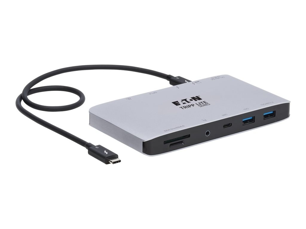 Eaton Tripp Lite Series Thunderbolt 3 Dock mit USB-C Compatibility, Dual Display - 8K DisplayPort, USB 3.2 Gen 2 10G, USB-A/USB- (MTB3-DOCK-03INT) thumbnail