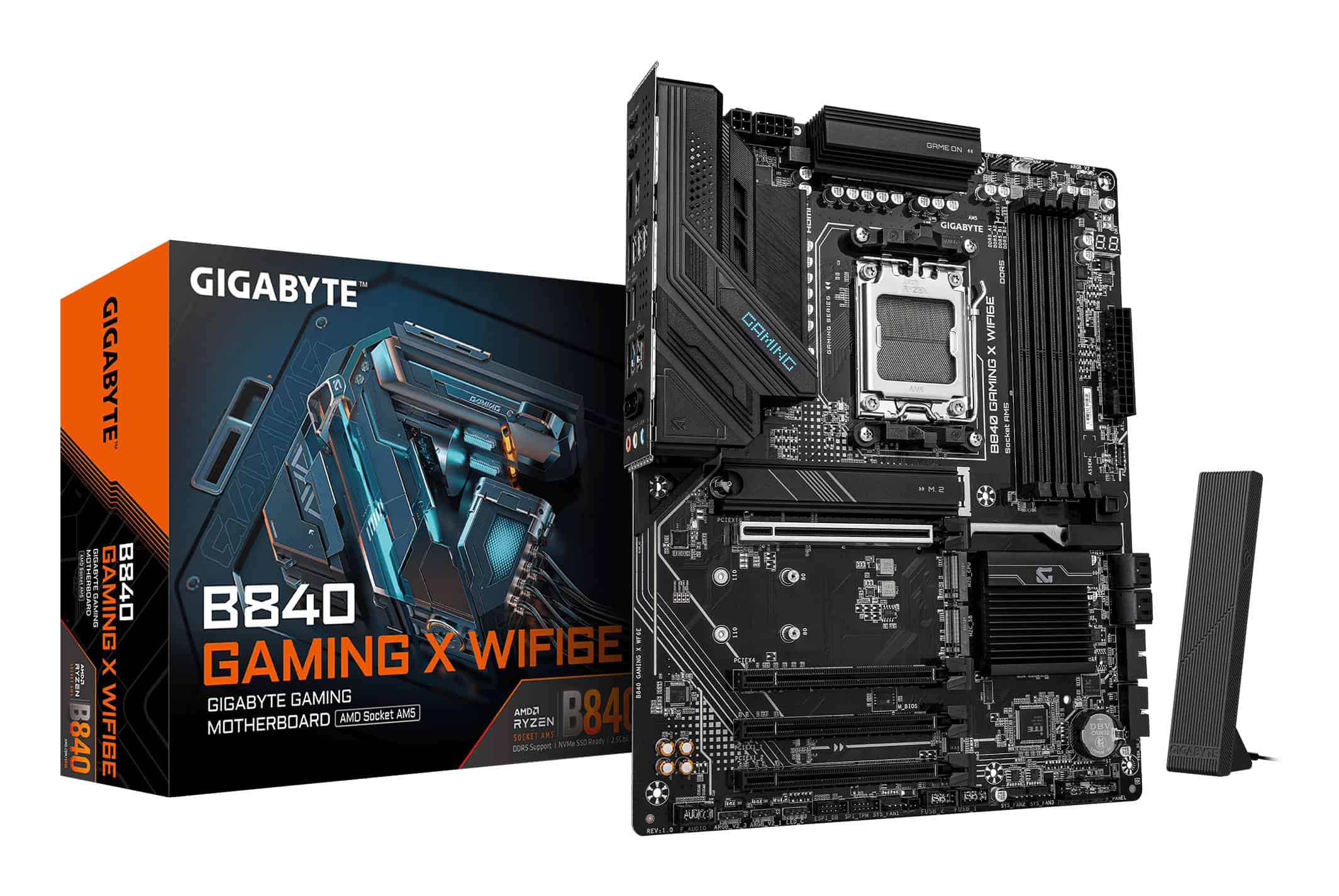 GIGABYTE B840 GAMING X WIFI6E AMD B840 Socket AM5 ATX (B840 GAMING X WF6E) thumbnail