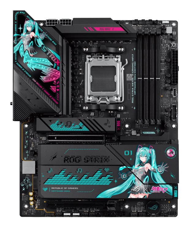 ASUS ROG STRIX X870E-H GAMING WIFI7 HATSUNE MIKU EDITION AMD X870E Socket AM5 ATX (90MB1MA0-M0EAY0) thumbnail