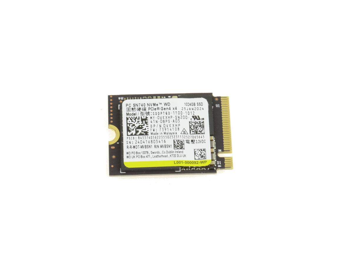 Dell 1TB SSD NVMe PCI-e M.2 Gen4 (VKXHP-RFB) thumbnail