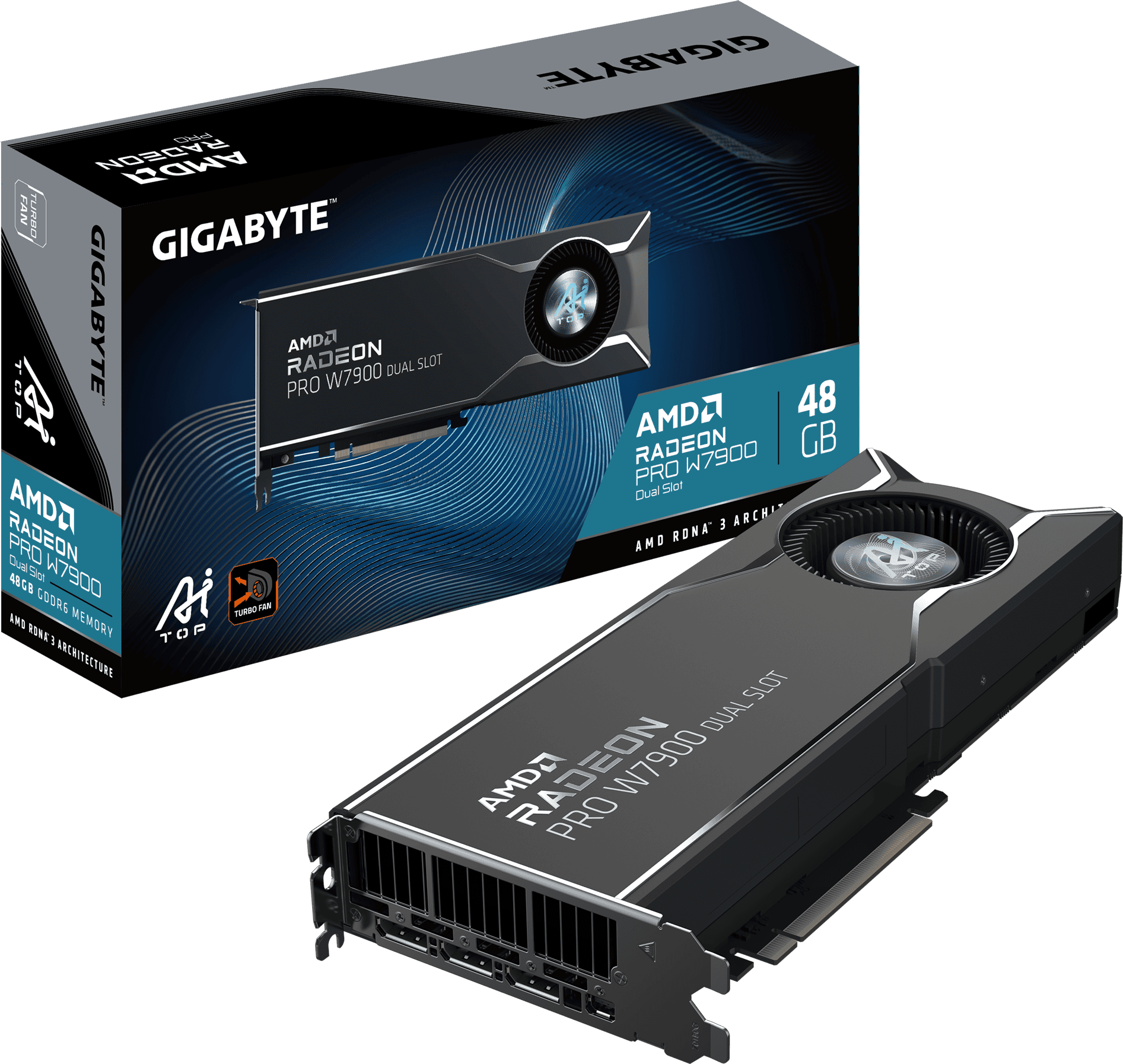 AMD RADEON PRO W7900 48GB Dual Slot PCIE 4.0 (100-300000169) thumbnail