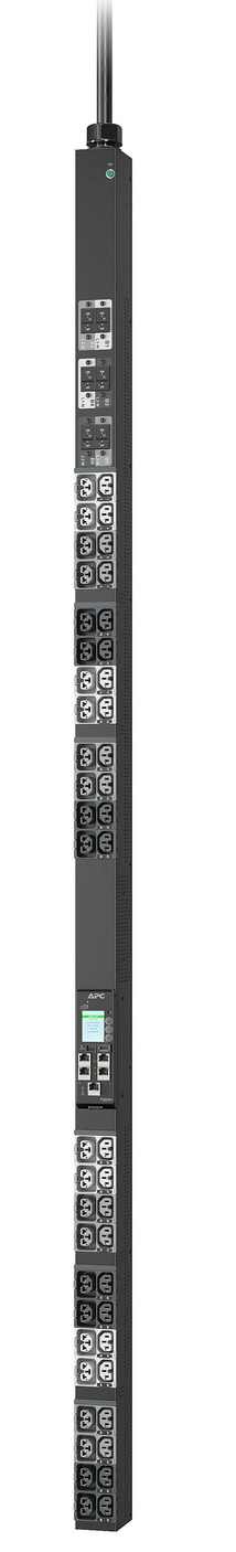 APC NetShelter Rack PDU Advanced Gen 2, geschakeld, 3 fasen, 22,1 kW 400 V 32 A of 17,3 kW 415 V 30 A, 530P6, 48 stopcontacten (APDU11350SW) thumbnail