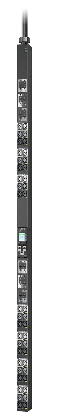 APC NetShelter Rack PDU Advanced Gen 2, geschakeld, 34,6 kW, 3-fase, 43,5 kW 400 V 63 A of 34,6 kW 415 V 60 A, 560P6, 42 stopcontacten (APDU11450SW) thumbnail