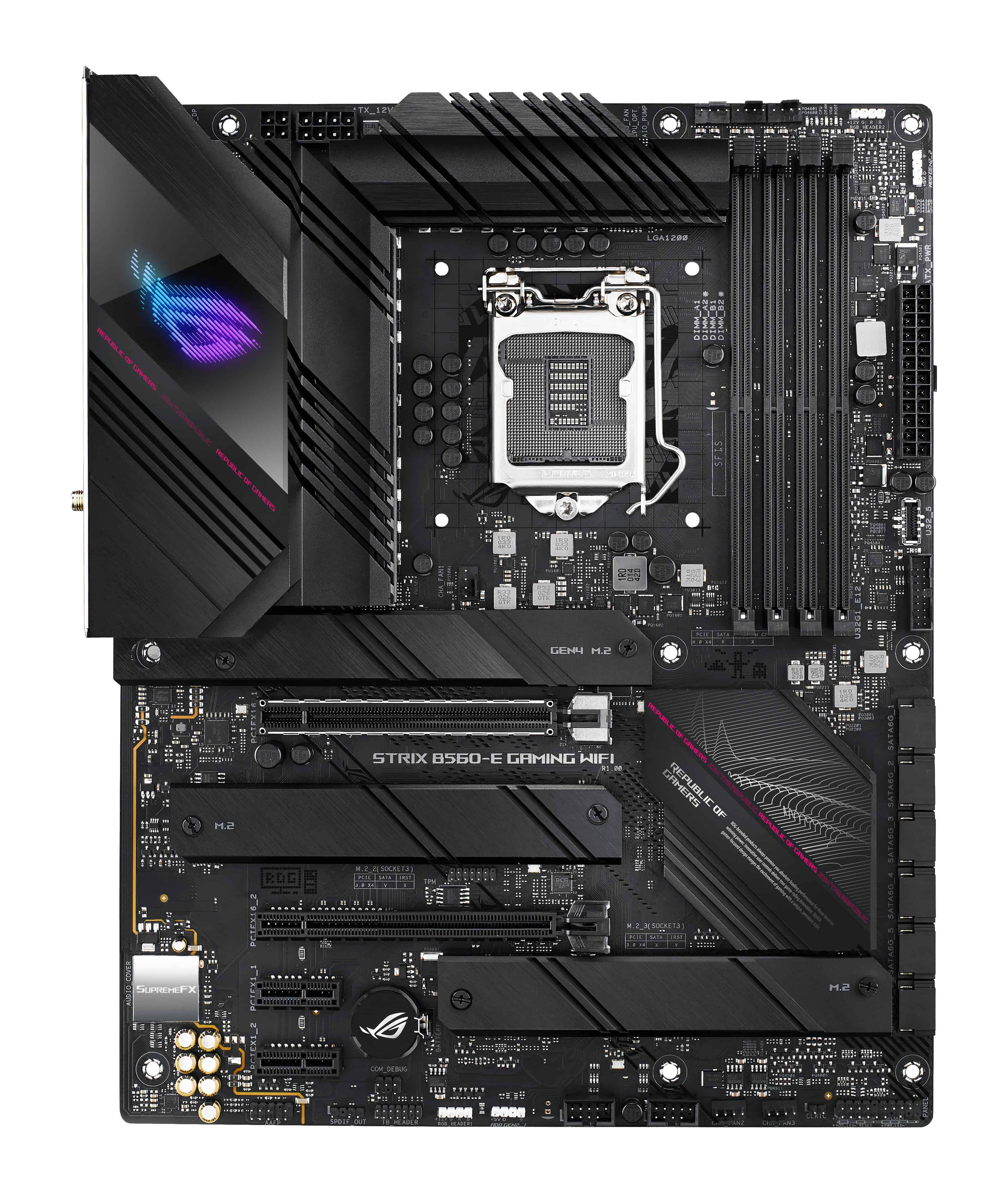 ASUS ROG STRIX B560-E GAMING WIFI Intel B560 LGA 1200 (Socket H5) ATX (90MB1880-M0EAY0) thumbnail