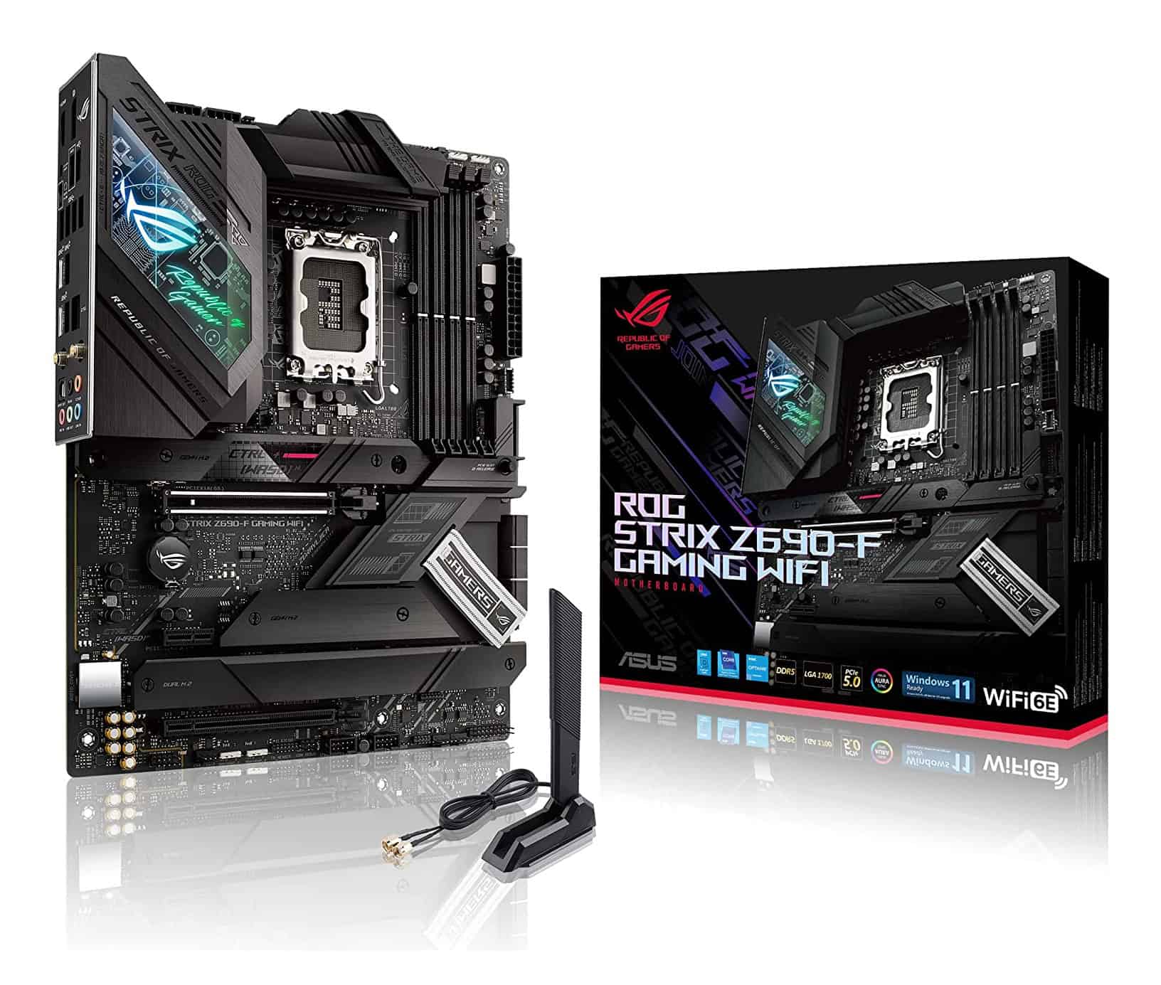 ASUS ROG-STRIX-Z690-F-GAMING-WIFI Intel Z690 LGA 1700 ATX (90MB18M0-M0EAY0) thumbnail